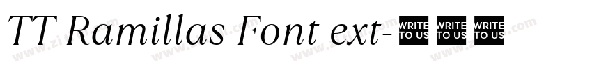 TT Ramillas Font ext字体转换 TT Ramillas Font ext字体转换